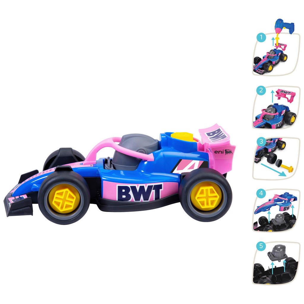 Samochód wyścigowy BWT Alpine Formula 1 do samodzielnego montażu ABC - Dicke Toys kép 2