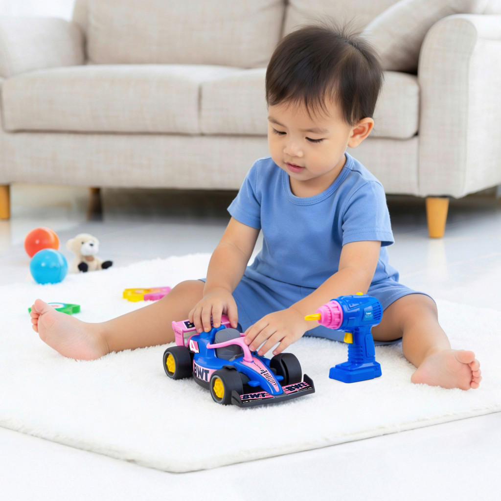 Samochód wyścigowy BWT Alpine Formula 1 do samodzielnego montażu ABC - Dicke Toys kép 3