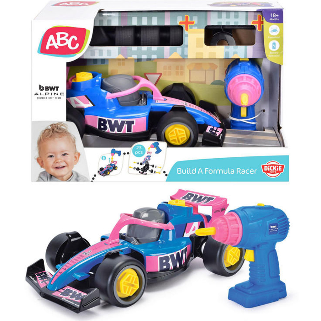 Samochód wyścigowy BWT Alpine Formula 1 do samodzielnego montażu ABC - Dicke Toys kép 1