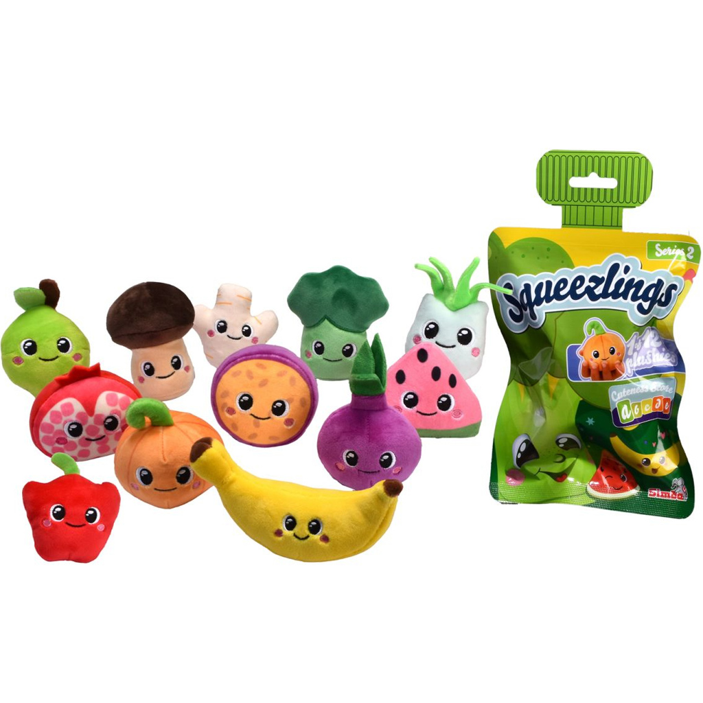 Squeezlings kolekcjonerska miękka pluszowa figurka (warzywo/owoc), seria 2, 1 szt. - Simba Toys kép 1