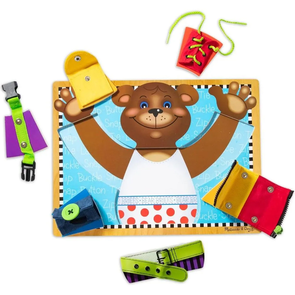 Misio podstawowe umiejętności drewniana plansza gra rozwijająca - Melissa & Doug kép 2