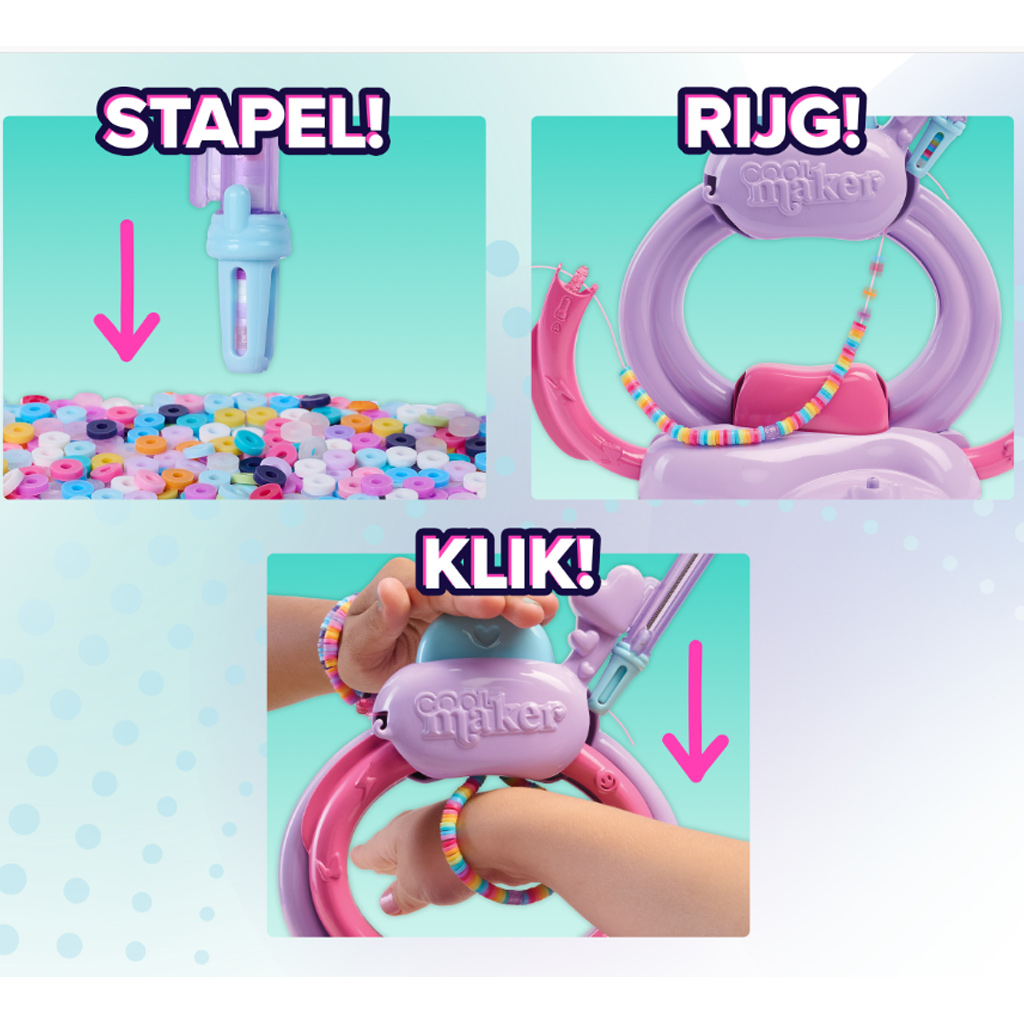 Cool Maker: Stack'D Heishi zestaw do robienia bransoletek - Spin Master kép 3