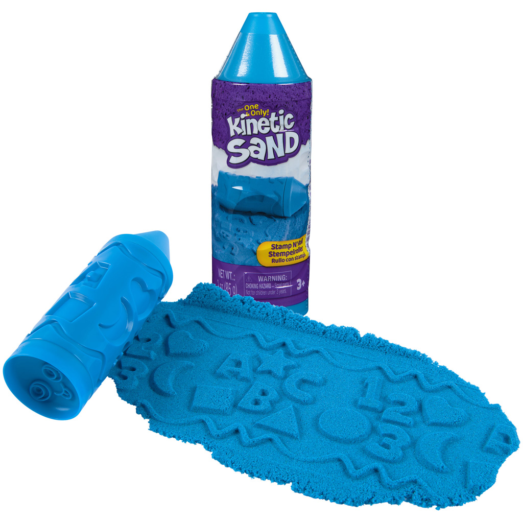 Kinetic Sand: stempluj i kręć niebieską masą piaskową - Spin Master kép 1