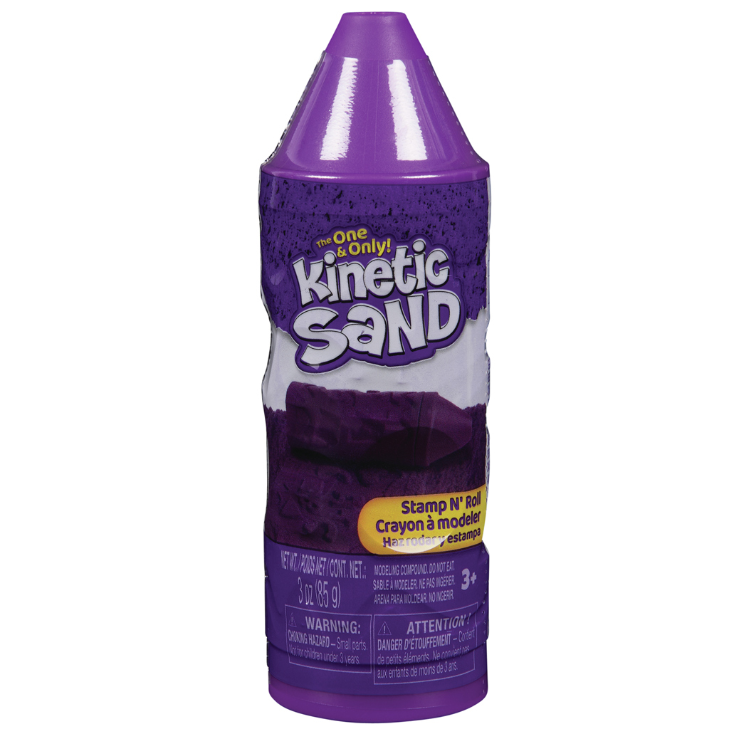 Kinetic Sand: Wyciskaj i kręć fioletową masą piaskową - Spin Master kép 1