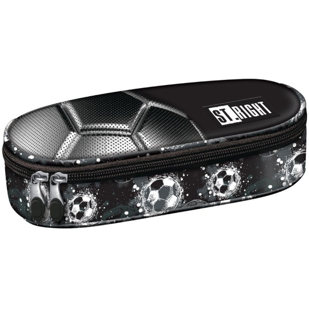 St.Right Silver Goal owalny piórnik PC01 23x9,5x6cm kép 1