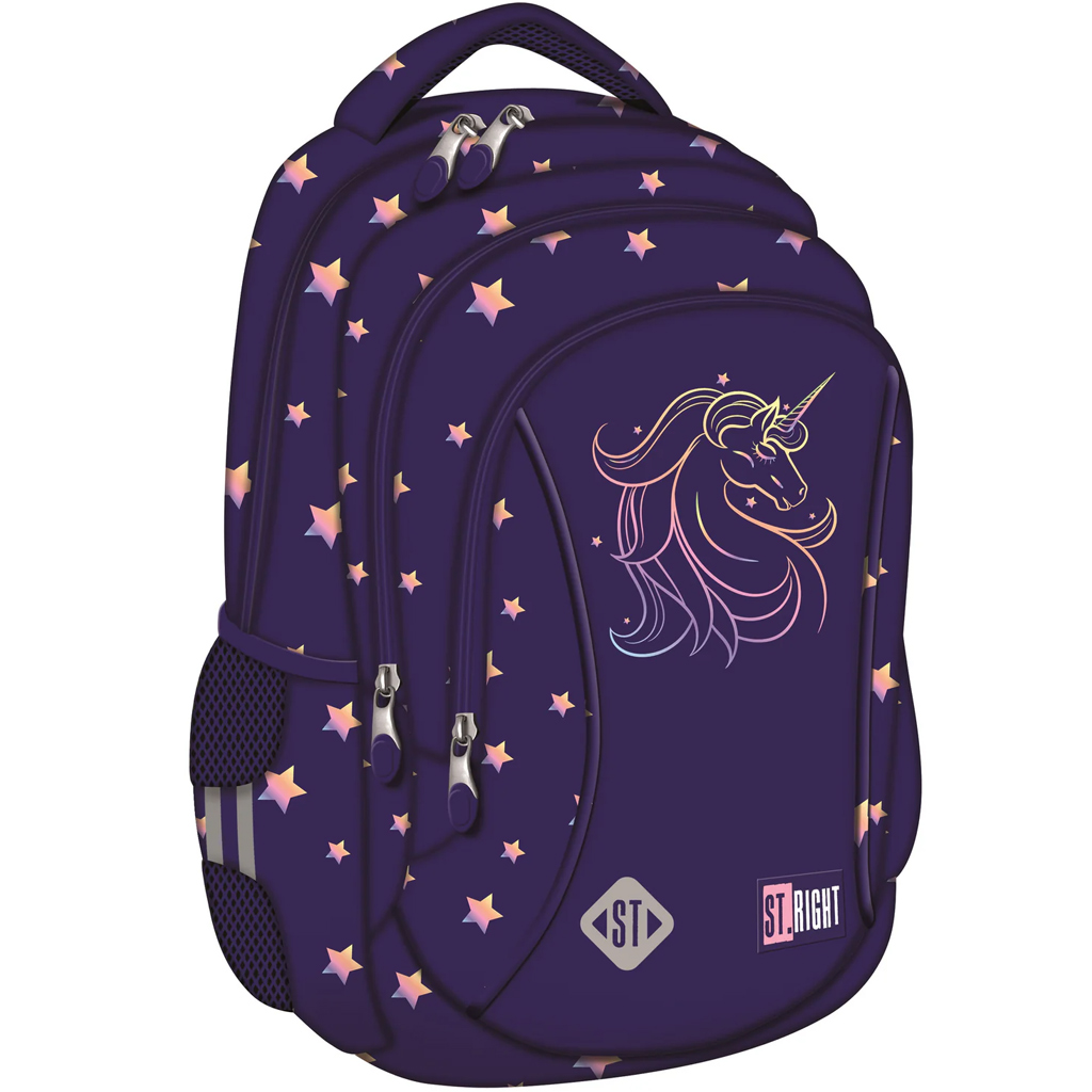 St.Right Unicorn Glow plecak szkolny, plecak BP26 39x27x17 cm kép 1