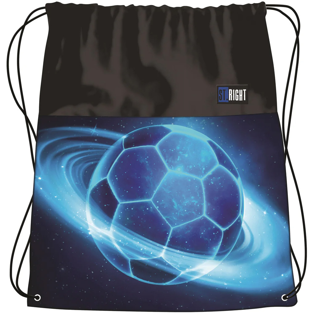 St.Right Cosmic Soccer worek sportowy, plecak 34x43cm kép 1