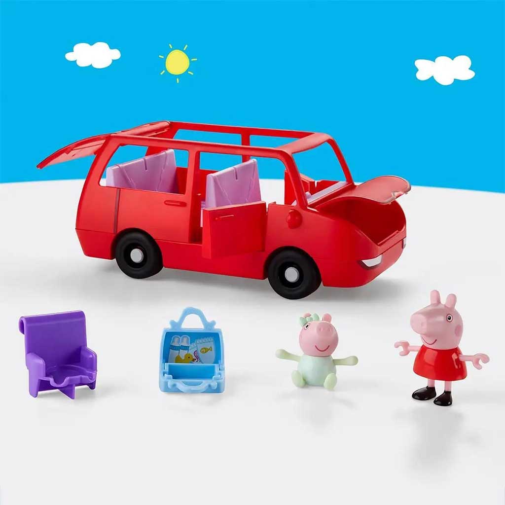 Świnka Peppa: Duży rodzinny samochód Peppy - zestaw do zabawy - Hasbro kép 3