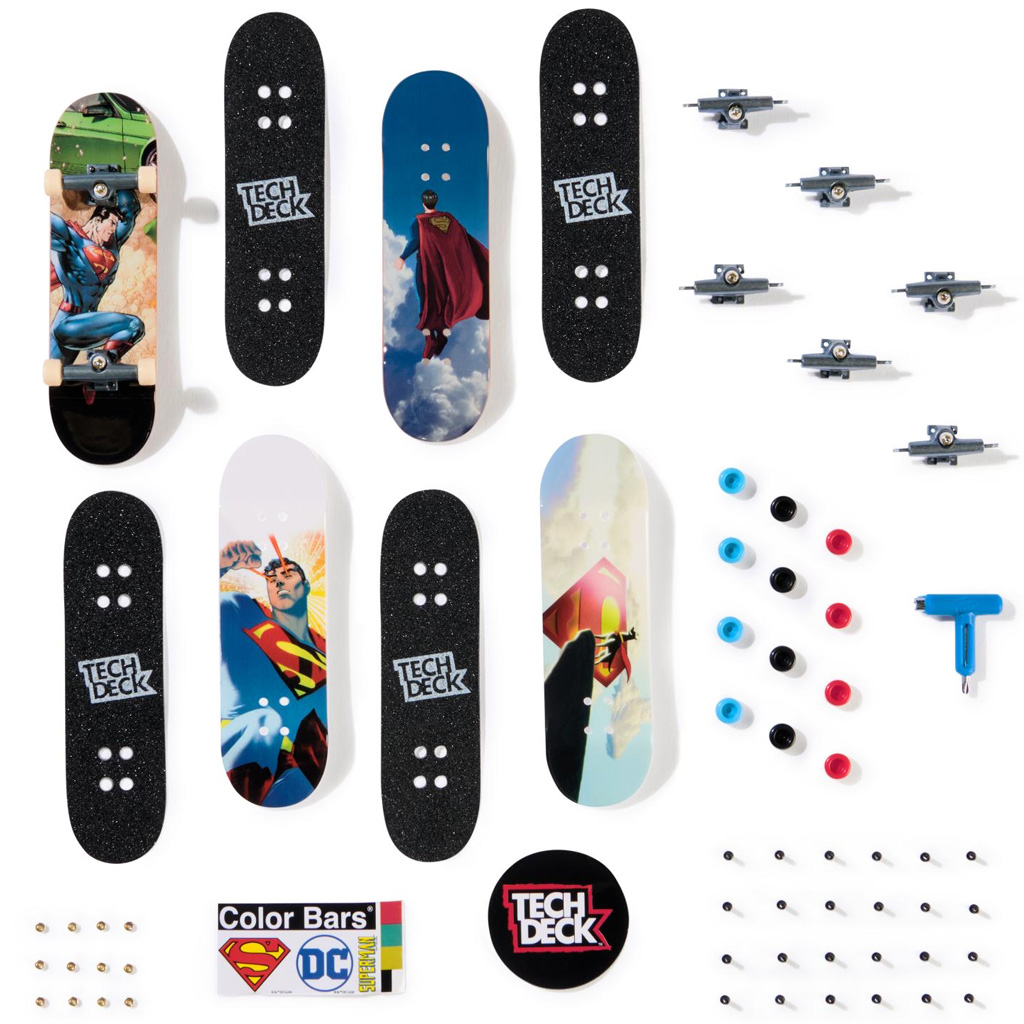 Tech Deck: Zestaw fingerboardów Superman 4 szt. - Spin Master kép 2