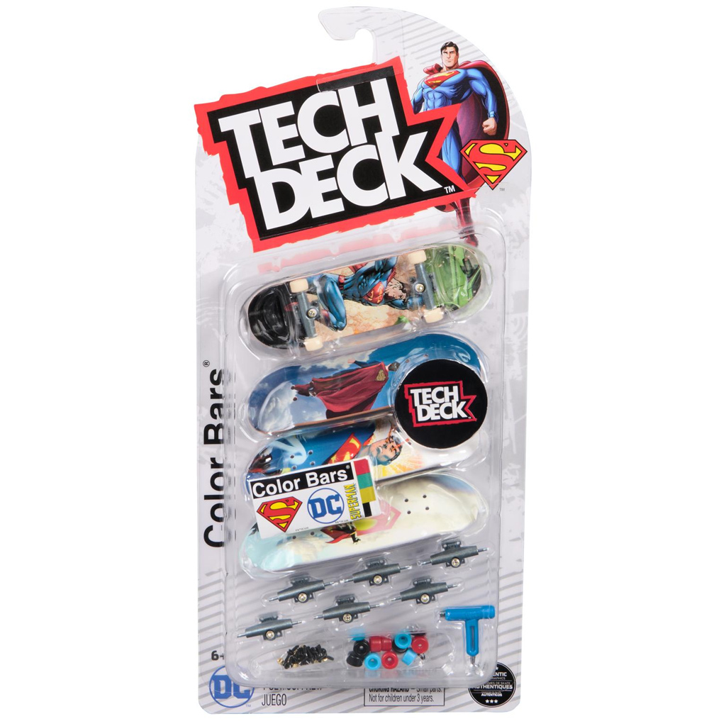 Tech Deck: Zestaw fingerboardów Superman 4 szt. - Spin Master kép 1