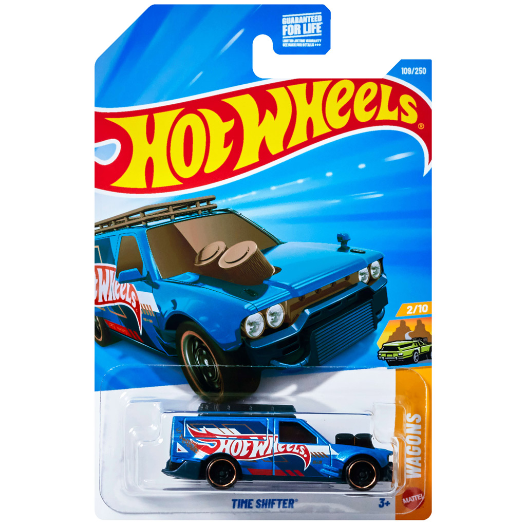Hot Wheels: Time Shifter niebieski samochodzik 1/64 - Mattel kép 1