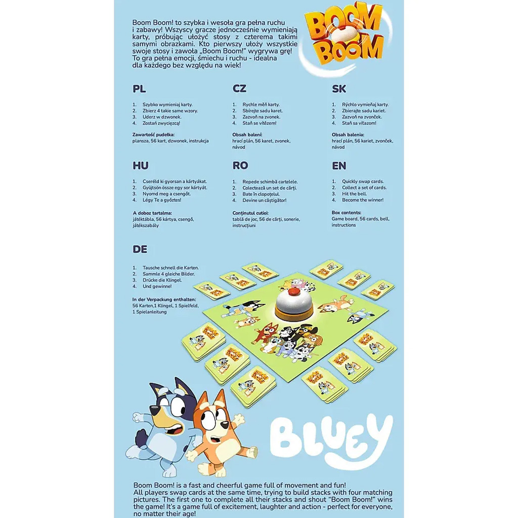 Boom Boom Bluey gra planszowa - Trefl kép 3
