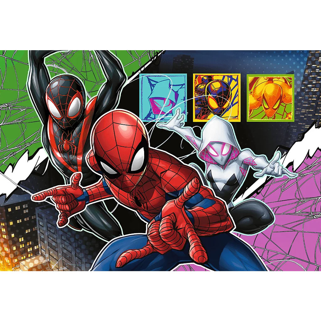 Marvel Spider-Man Bohaterska pajęczyna 100-elementowe puzzle - Trefl kép 2