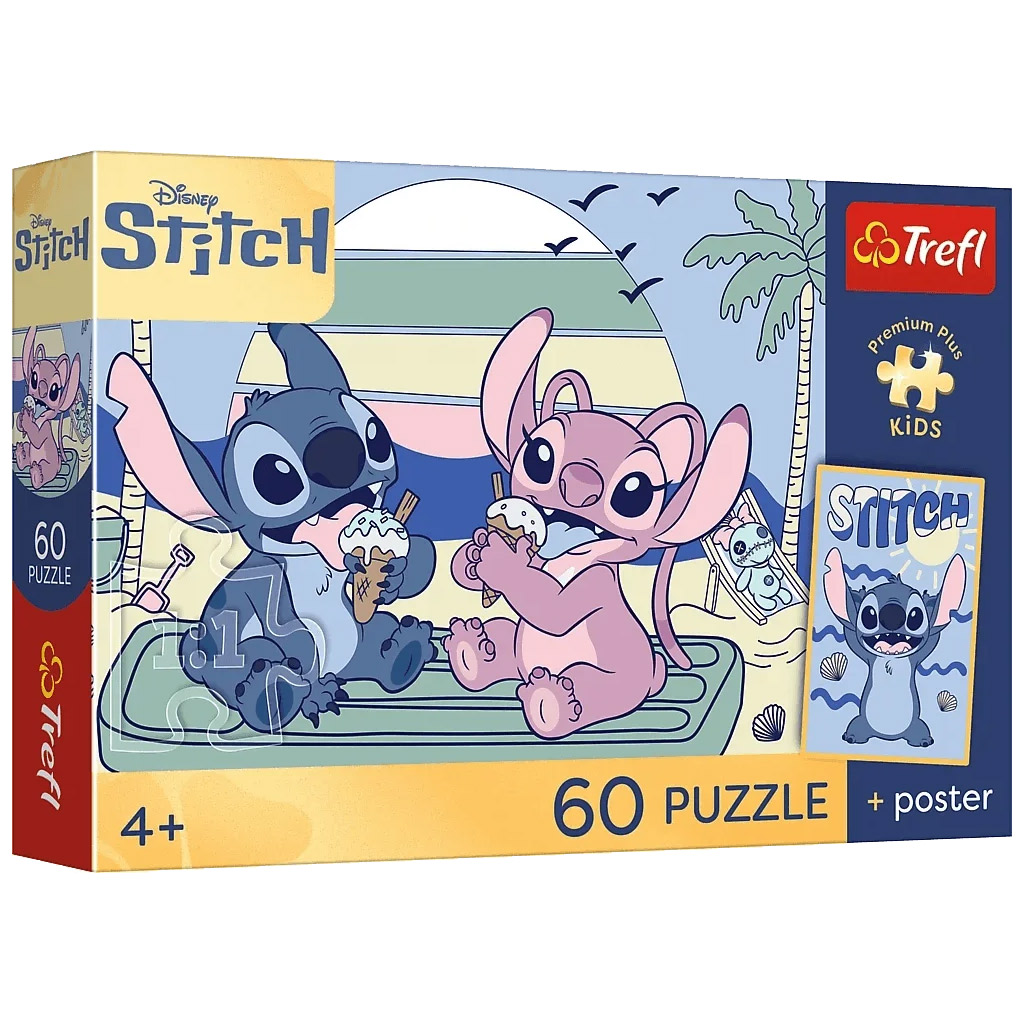 Disney Stitch Lody zabawa 60-elementowe puzzle - Trefl kép 1