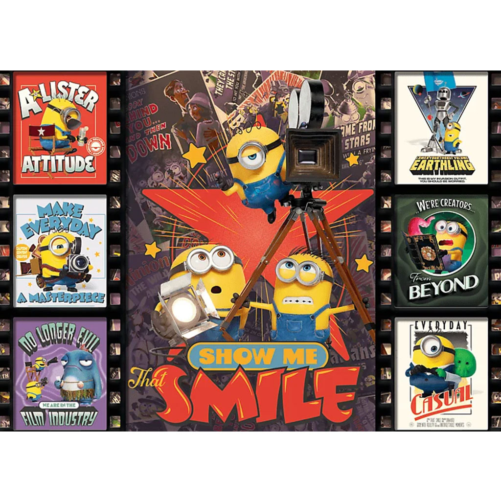 Minionki 3 filmowe klocki 1000 elementów puzzle - Trefl kép 2