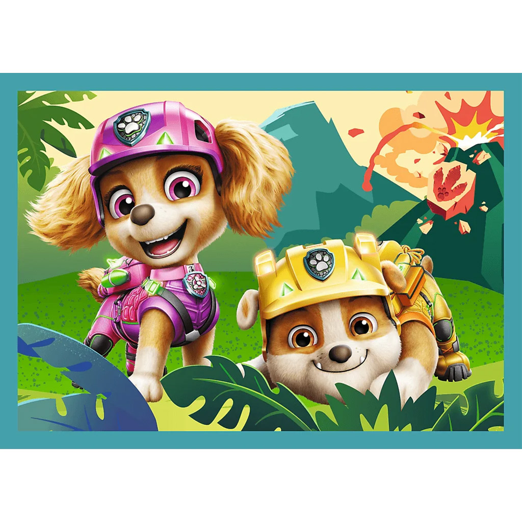 Paw Patrol przygody na wyspie dinozaurów 4 w 1 puzzle zestaw - Trefl kép 2