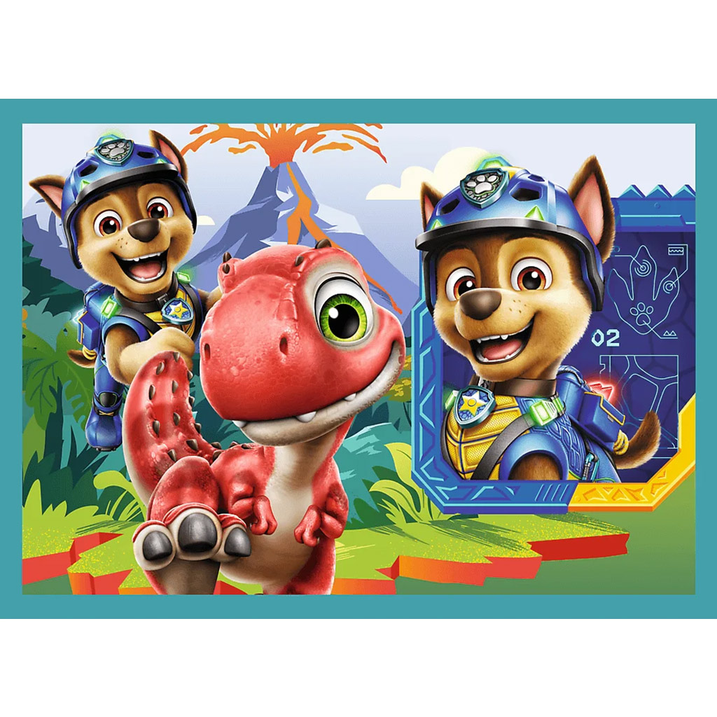 Paw Patrol przygody na wyspie dinozaurów 4 w 1 puzzle zestaw - Trefl kép 3