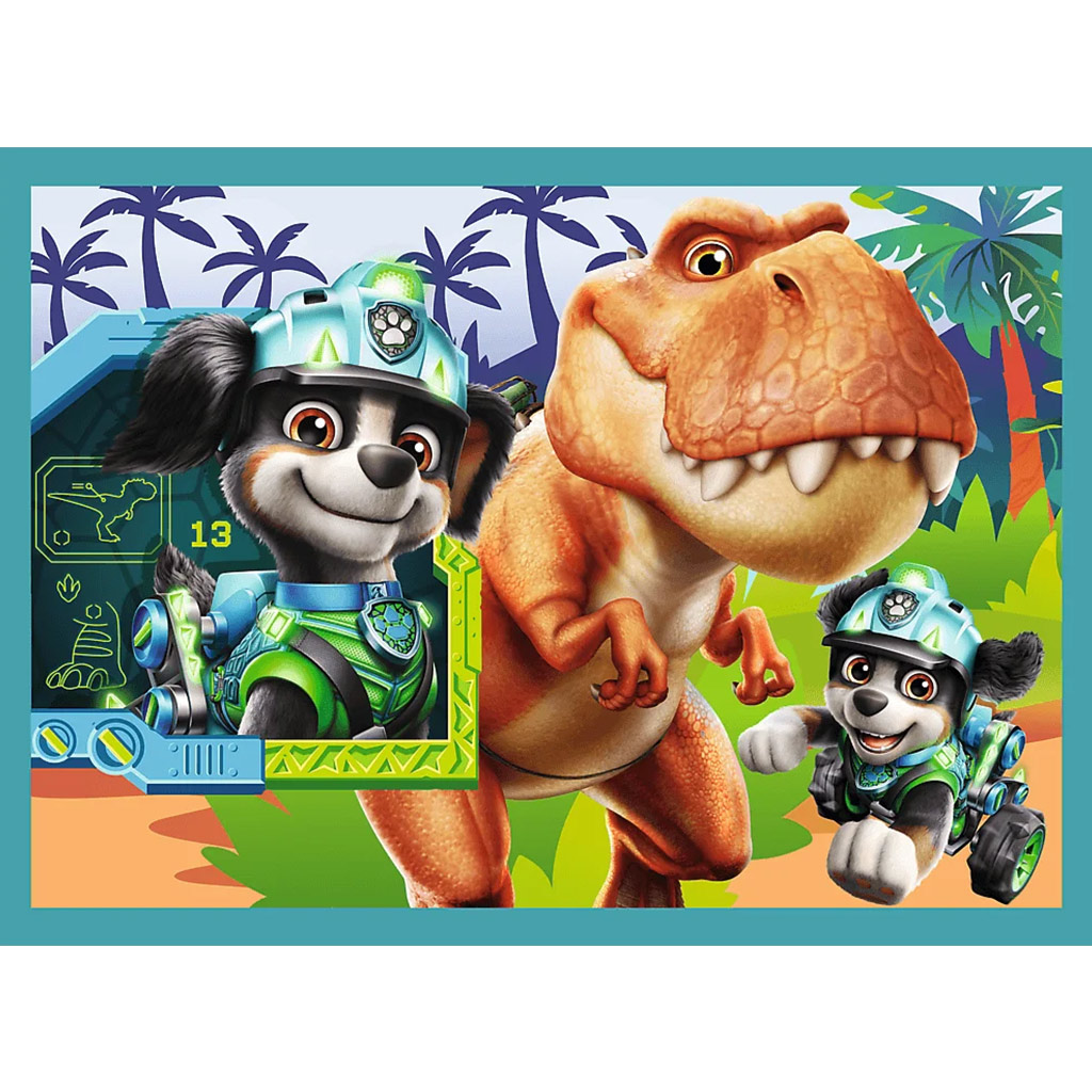 Paw Patrol przygody na wyspie dinozaurów 4 w 1 puzzle zestaw - Trefl kép 4