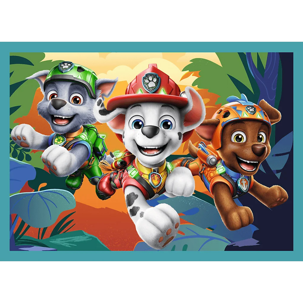 Paw Patrol przygody na wyspie dinozaurów 4 w 1 puzzle zestaw - Trefl kép 5