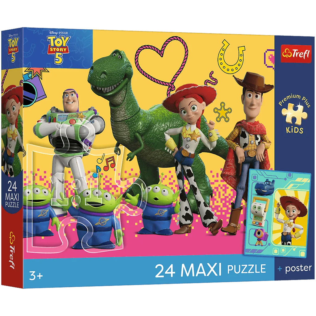 Zabawki i przyjaciele Toy Story 5 24-elementowe Maxi puzzle - Trefl kép 1