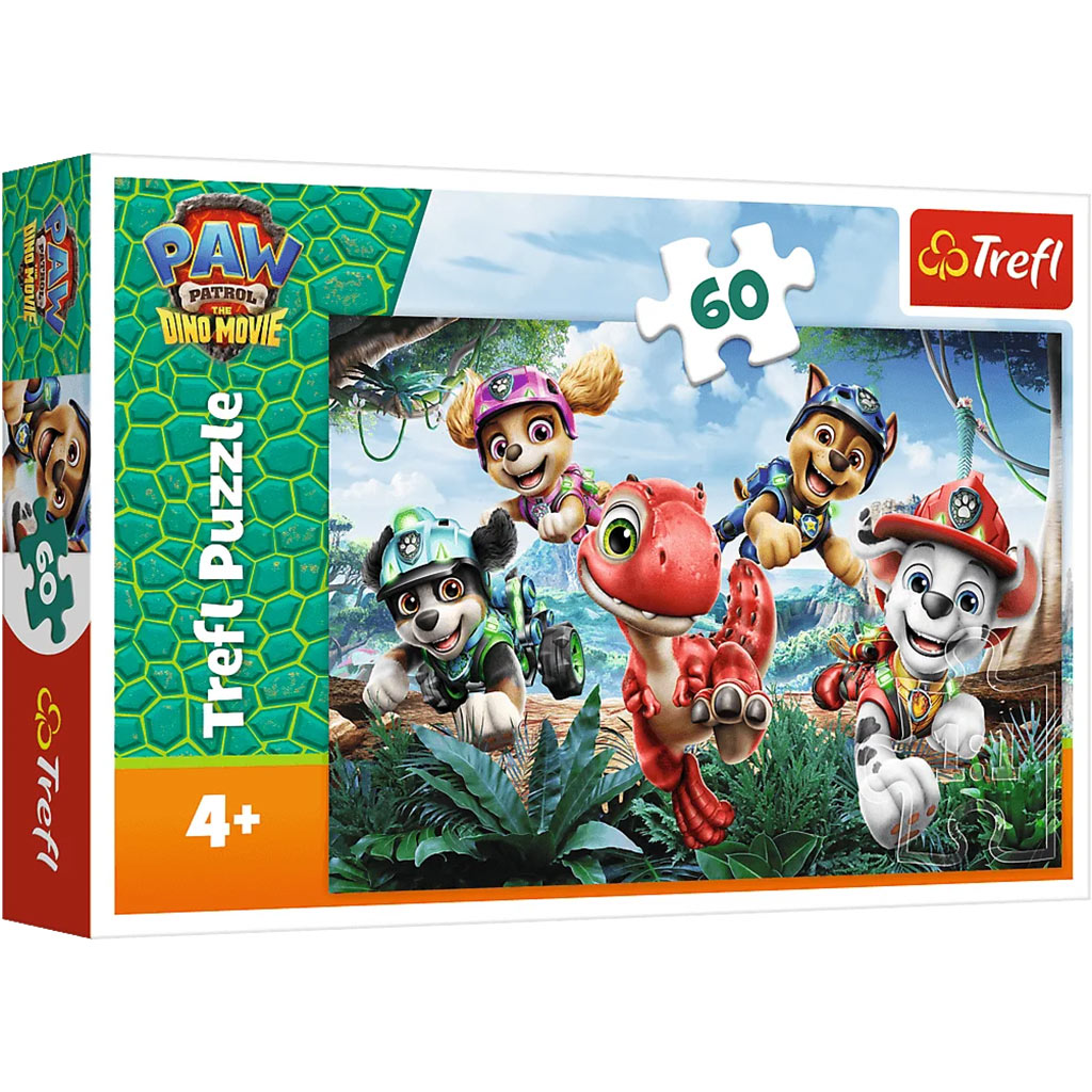 Paw Patrol Przygoda Dino Ratunk 60-częściowa układanka - Trefl kép 1
