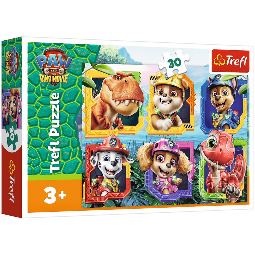 Paw Patrol Wyspa Dinozaurów 30-elementowa układanka - Trefl kép 1