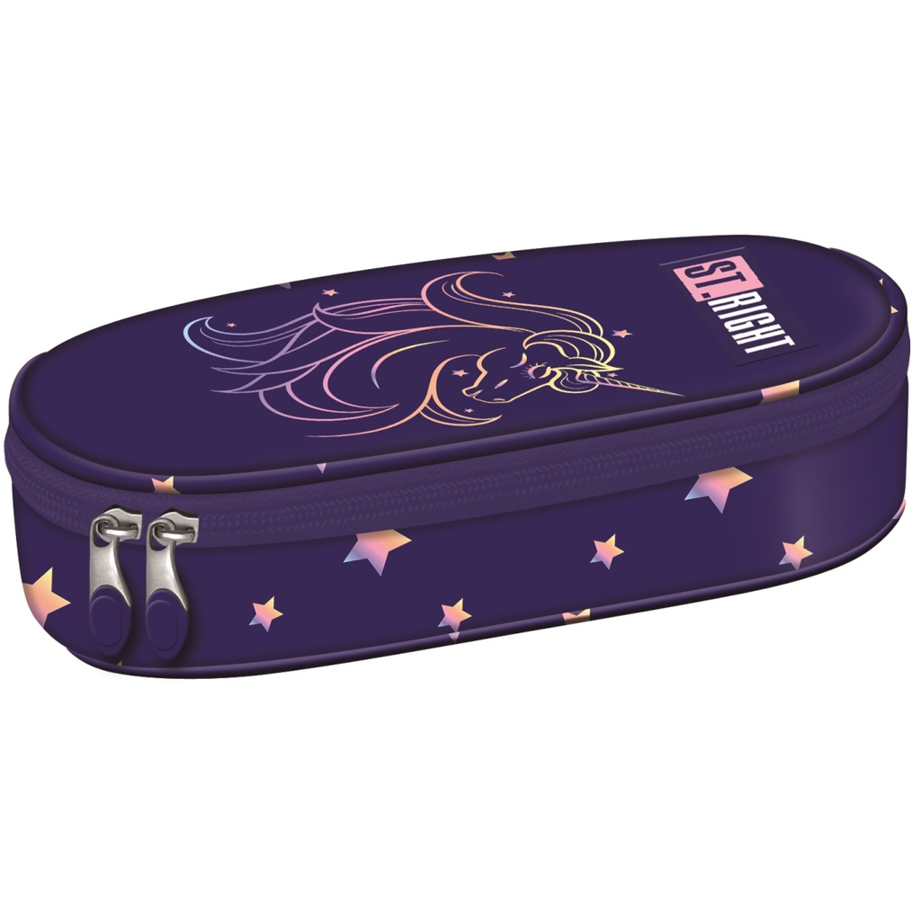 St.Right Unicorn Glow owalny piórnik PC01 23x9,5x6cm kép 1