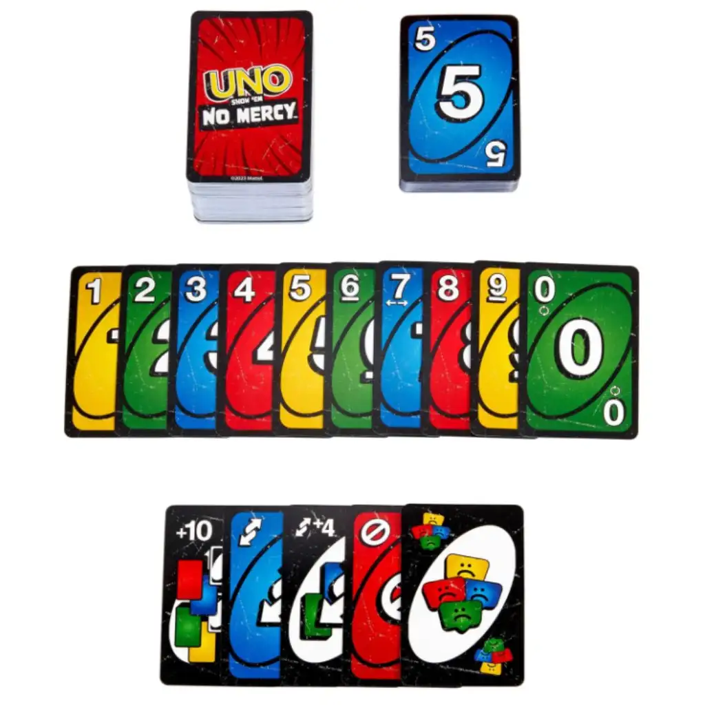 UNO No Mercy: Bez litości gra karciana – Mattel kép 3