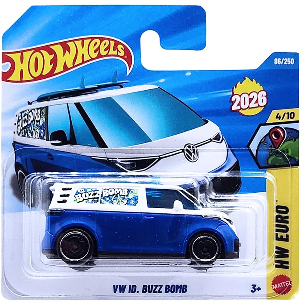 Hot Wheels: VW ID. Buzz Bomb samochód 1/64 - Mattel kép 1