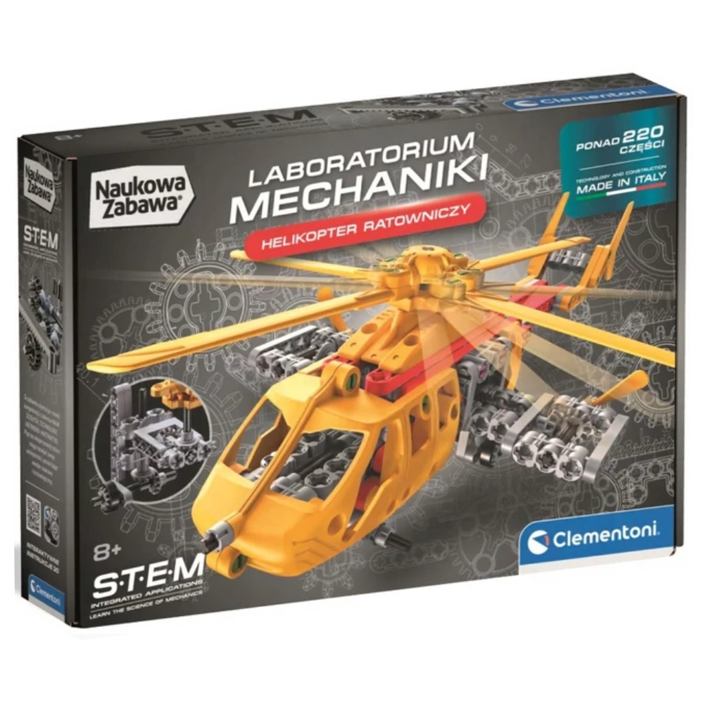 Science & Play: Warsztat mechaniki - Zestaw do budowy helikoptera - Clementoni kép 1