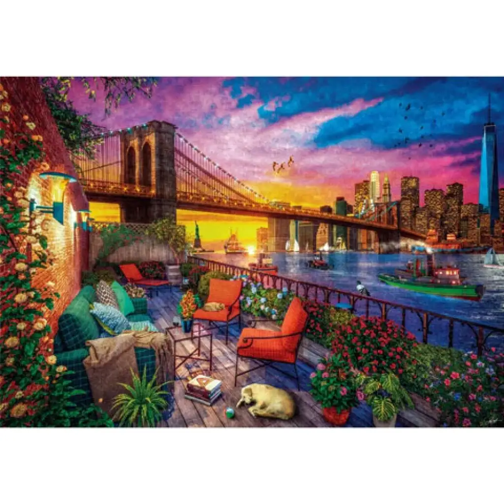Zachód słońca na Manhattanie HQC puzzle 3000 elementów - Clementoni kép 2