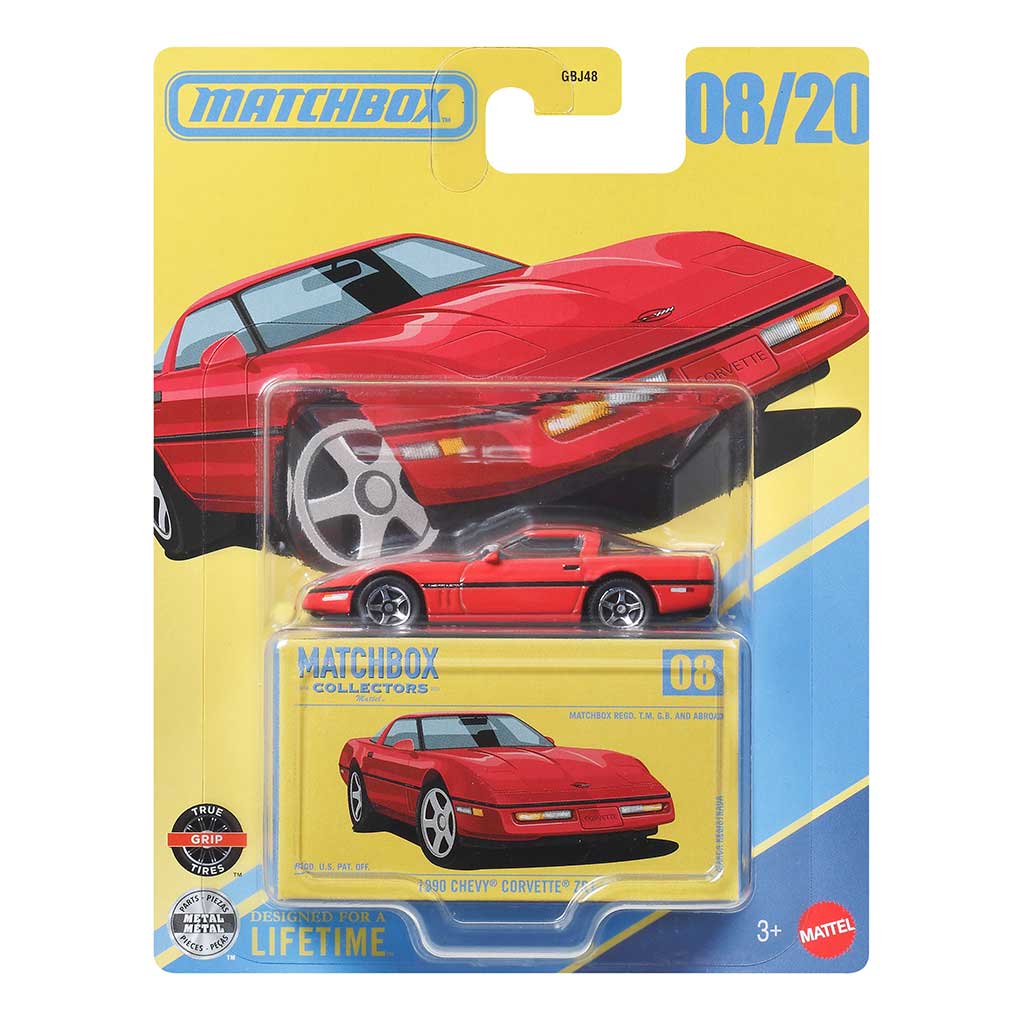 Matchbox Collectors: 1990 Chevy Corvette Zr1 modelik samochodzik w pudełku 1/64 - Mattel