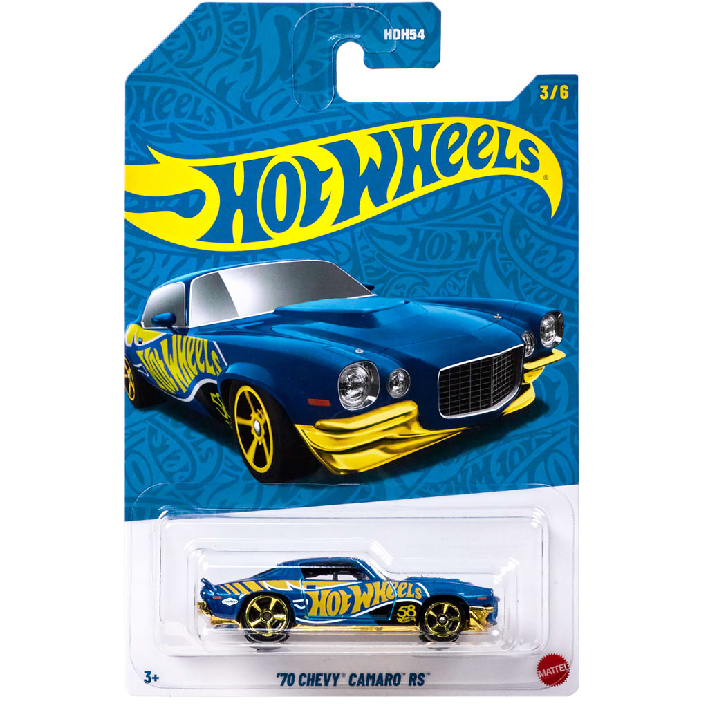 Hot Wheels Pearl & Chrome: '70 Chevy Camaro RS samochód 1/64 - Mattel
