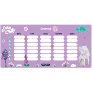 Ars Una: Cute Animals–Jednorożec, jednostroniczny, dwustronny plan lekcji