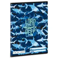 Ars Una: Lord of the Deep zeszyt w linie z rekinem dla klasy 3, format A5