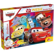 Auta 2 w 1 puzzle 24-elementowe i kolorowanka 35x25 cm - Lisciani