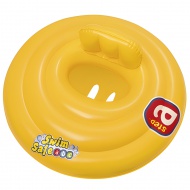 Bestway: Swim Safe – Trzykomorowe kółko do pływania dla niemowląt z siedziskiem, 69 cm