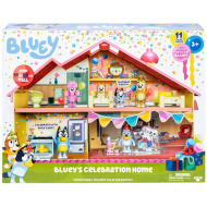 Bluey: Świąteczny zestaw do zabawy z domem rodzinnym i figurką Bluey w świątecznym stroju