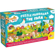 Carotina baby: Panorama puzzle dla maluchów 24 elementy - Farma - Lisciani