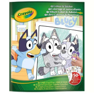 Crayola: Książeczka do kolorowania i z naklejkami - Bluey