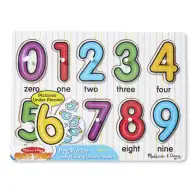 Cyfry puzzle drewniane z uchwytami - Melissa & Doug