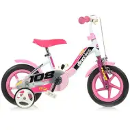 Dino Sport 108 różowo-biały rower dziecięcy w rozmiarze 10 - rower Dino Bikes
