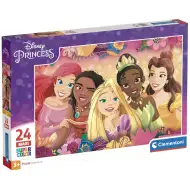 Disney+Księżniczki: Maxi Super Color Puzzle 24 elementy - Clementoni