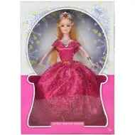 Długa blondwłosa lalka modowa w sukni wieczorowej, 29 cm