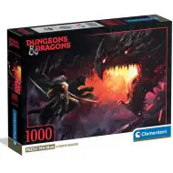 Dungeons & Dragons – Walka ze smokiem 1000-elementowe puzzle z plakatem - Clementoni