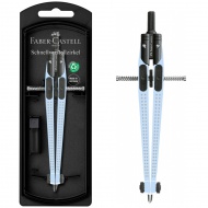 Faber-Castell: Zestaw cyrkla GRIP lodowoniebieski z szybkim mechanizmem regulacji