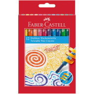 Faber-Castell: Zestaw świecowych kredek obrotowych, 12 sztuk
