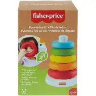 Fisher-Price: ECO Kolorowa piramida z pierścieniami dla niemowląt - Mattel
