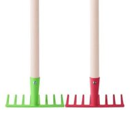 Grabie ogrodowe z drewnianym trzonkiem 75 cm, w różnych kolorach, 1 sztuka – Woodyland