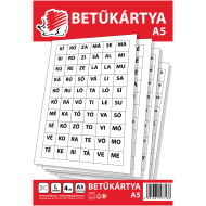 ICO: Karty z literkami JEŻ A5 4 arkusze